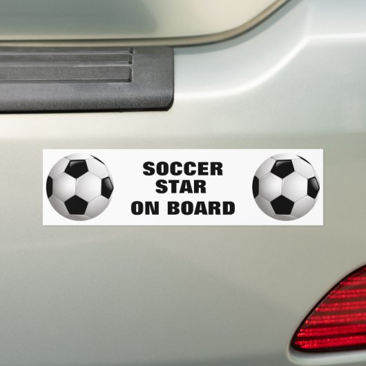 Voetbal  Football Bumpersticker (Op auto)