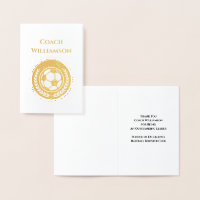 Voetbal Football coach dank je wel