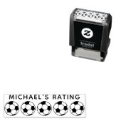 Voetbal Football Coach Teacher 5 Star Rating Revie Zelfinktende Stempel (In situ)