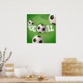 Voetbal Football Doelstelling - Poster (Keuken)