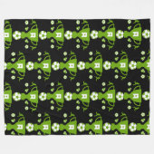 Voetbal Football Fleece Deken (Voorkant (Horizontaal))