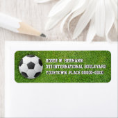 Voetbal Football in de gras Etiket (Insitu)