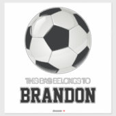 Voetbal Football Kinder Vinyl Sticker (Vel)