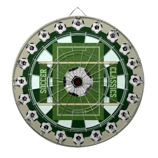 Voetbal (Football) Multi-Target 20 Count Dartboard Dartbord (Voorkant)
