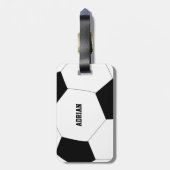 Voetbal Football op maat Bagagelabel (Achterkant verticaal)
