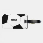 Voetbal Football op maat Bagagelabel (Achterkant horizontaal)