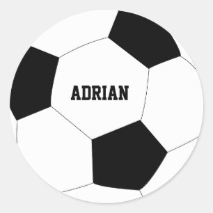 Voetbal Football op maat Ronde Sticker