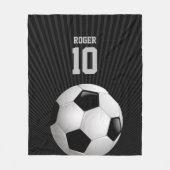  Voetbal | Football Player Fleece Deken (Voorkant)