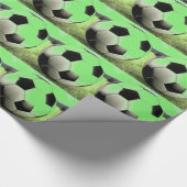 Voetbal Football Pop Art Cadeaupapier (Hoek)
