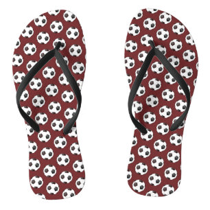 Voetbal Football speler Ball Pattern Teenslippers