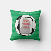 voetbal foto kussen (Voorkant)