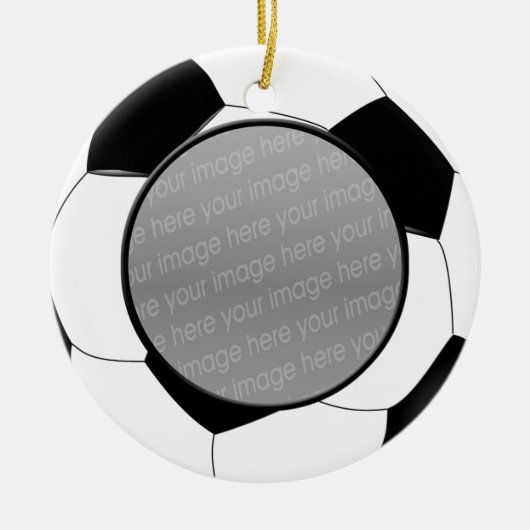 Voetbal foto ornament (Voorkant)