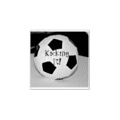 Voetbal Foto Rubberstempel (Afrduk)