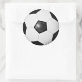Voetbal Fotosticker Ronde Sticker (Tas)