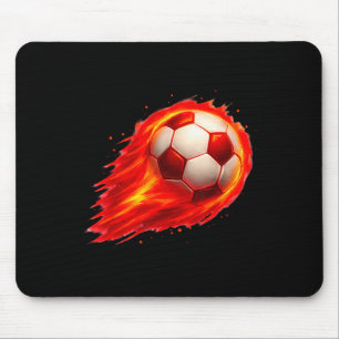 Voetbal Fun Kleurrijk Effect Tie Dye Zwart Geel Zo Muismat