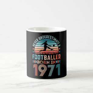 Voetbal geboren in 1971 Football 50th Birthday Gif Koffiemok