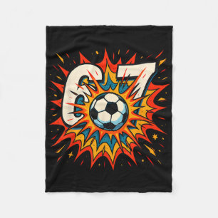 Voetbal Geen Gr Spanningen Geen Glorie Geen Blauwe Fleece Deken