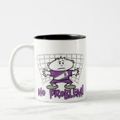 Voetbal Geen probleem T-shirts en cadeaus Tweekleurige Koffiemok (Links)