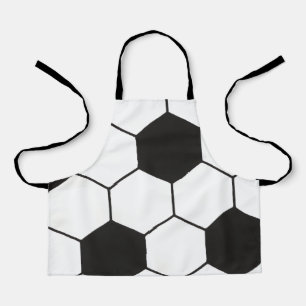 Voetbal geïnspireerd patroon geometrische print schort