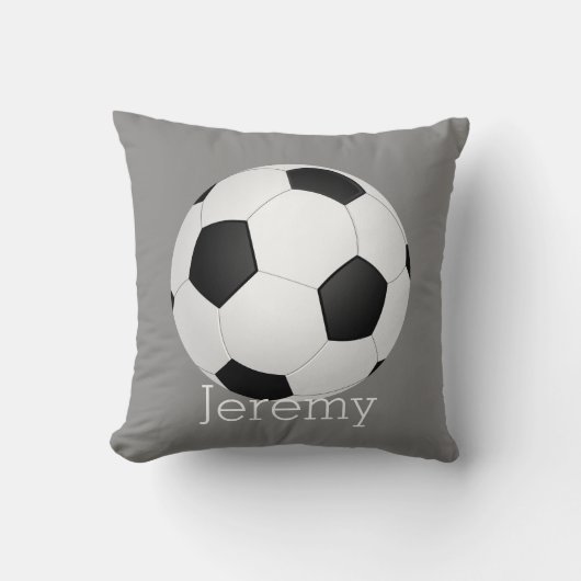 voetbal gepersonaliseerd kussen (Voorkant)