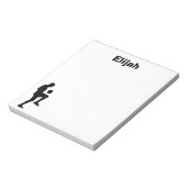 Voetbal Gepersonaliseerd Notitieblok (mannelijk) (Gedraaid)