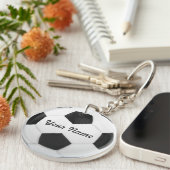 voetbal Gepersonaliseerde naam Sport Sleutelhanger (Voorkant Rechts)