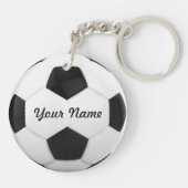voetbal Gepersonaliseerde naam Sport Sleutelhanger (Achterkant)