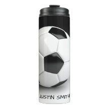 Voetbal Gepersonaliseerde Thermische Drink Tumbler