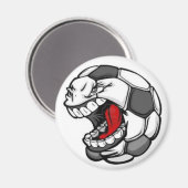 Voetbal Gezichtsmagneet Magneet (Voorkant / Achterkant)