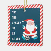Voetbal Goalie Gift Keramisch Ornament (Links)