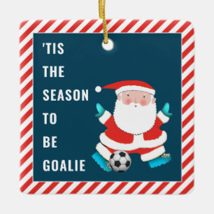 Voetbal Goalie Gift Keramisch Ornament