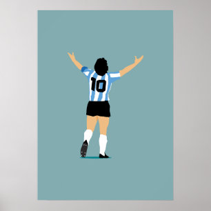 Voetbal God De Grootste Aller Tijden Poster