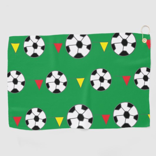 Voetbal Golfhanddoek (Horizontaal)