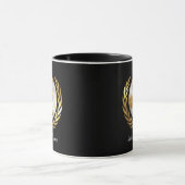 Voetbal Goud en Zilver Custom Mok (Midden)