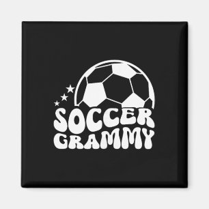 Voetbal Grammy Groovy Grammy Van Een Voetbalspeler Magneet