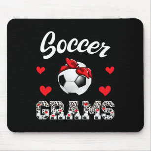Voetbal grams luipaard oma grams van een voetbalpl muismat
