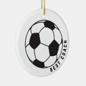 Voetbal Graphic Coach Gift Keramisch Ornament (Rechts)