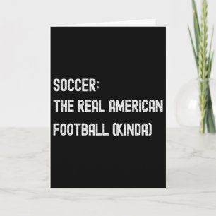 Voetbal Grappige Amerikaanse Fan Speel Game Grap Kaart
