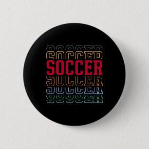 Voetbal Grappige Gelaagde Tekst Team Speler Coach Ronde Button 5,7 Cm