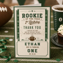 Voetbal Green Rookie 1e verjaardagsfeestje