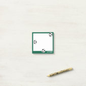 Voetbal Groen Gepersonaliseerd Kinderen Terug naar Post-it® Notes (Op bureau)