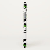 voetbal Groene Sportpatroon Case-Mate iPhone Case (Achterkant / rechts)