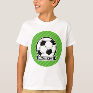 Voetbal; Groene stripes T-shirt