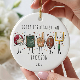 Voetbal grootste fan kids ornament