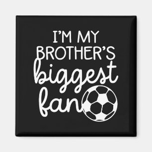 Voetbal grote broers grootste fan van kleine broer magneet