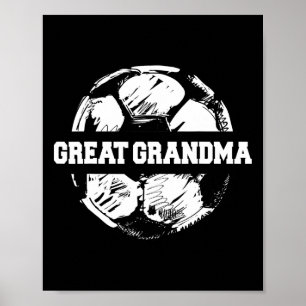 Voetbal Grote Oma Voetbal Ll Split Grappig Voetbal Poster