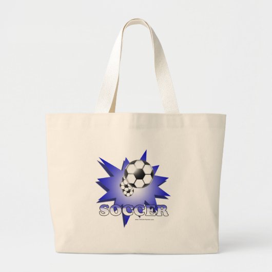 Voetbal! Grote Tote Bag (Voorkant)