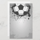 Voetbal grunge achtergrond Stationery Briefpapier (Voorkant / Achterkant)