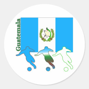 Voetbal Guatemala Ronde Sticker