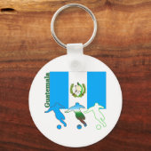Voetbal Guatemala Sleutelhanger (Voorkant)
